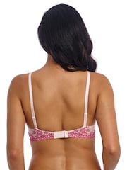 Wacoal Pink Ballet Slipper Chateau Embrace Lace Plunge Underwire Bra - Image 2 of 6