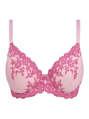 Wacoal Pink Ballet Slipper Chateau Embrace Lace Plunge Underwire Bra - Image 6 of 6