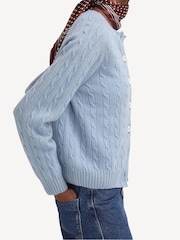Barbour® x Alexa Chung Light Blue Cardigan - Image 2 of 4