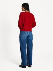 Barbour® x Alexa Chung Red Cardigan - Image 2 of 6