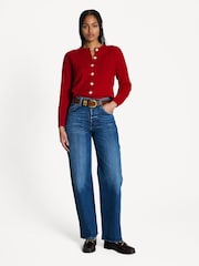 Barbour® x Alexa Chung Red Cardigan - Image 3 of 6