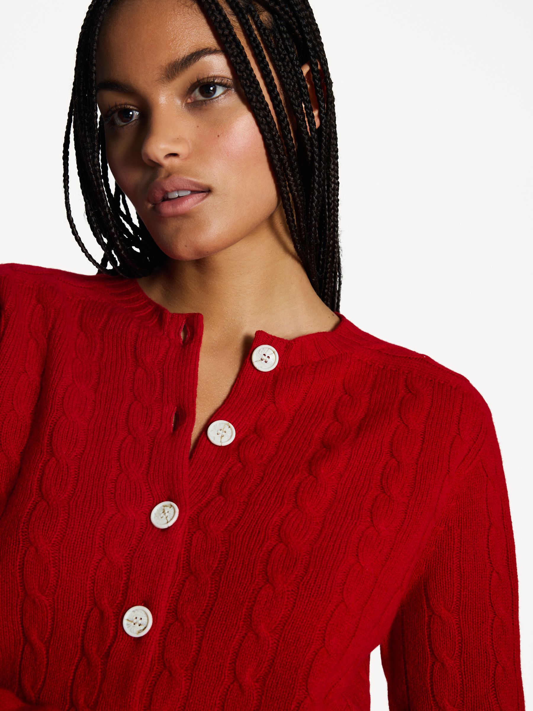 Barbour® x Alexa Chung Red Cardigan | Seasons
