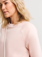 JD Williams Pink Crew Neck Side Pocket Longline Sweatshirt - Image 4 of 5