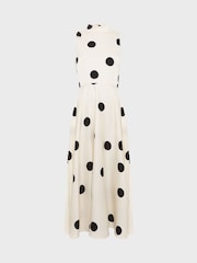 Hobbs Black Petite Mia Dress - Image 4 of 4