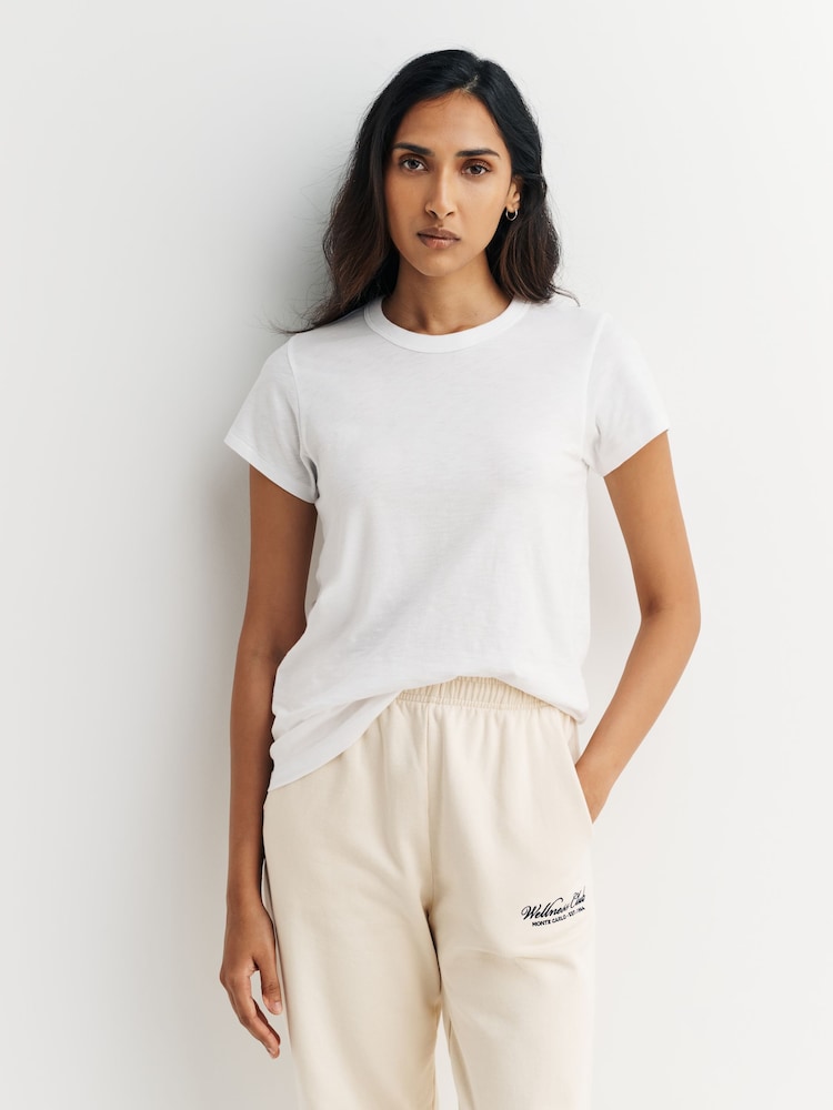 Rag & Bone White The Slub T-Shirt - Image 1 of 6 Rag & Bone White The Slub T-Shirt - Image 1 of 6