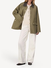 Rag & Bone Green Cassidy Barn Jacket - Image 4 of 5