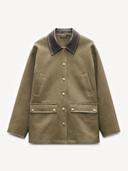 Rag & Bone Green Cassidy Barn Jacket - Image 5 of 5