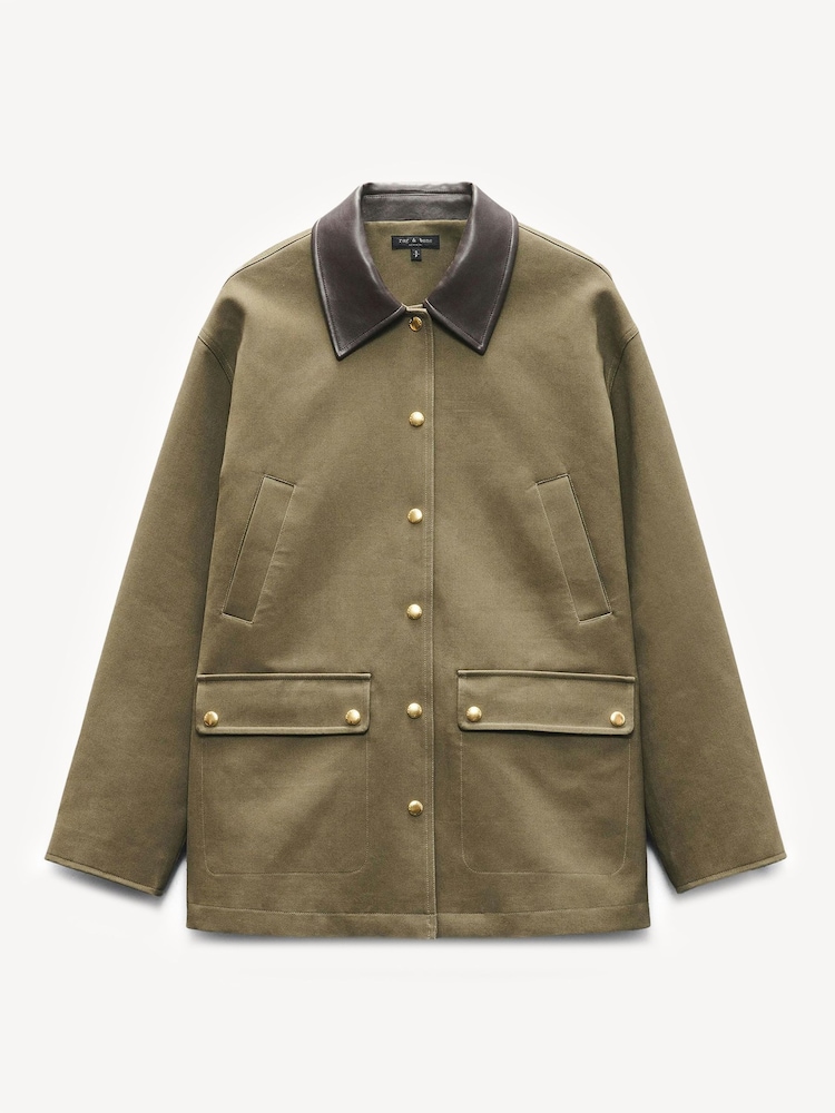 Rag & Bone Green Cassidy Barn Jacket - Image 5 of 5