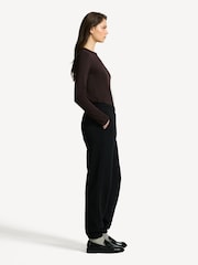 Rag & Bone Brown The Slub Long Sleeve T-Shirt - Image 3 of 6