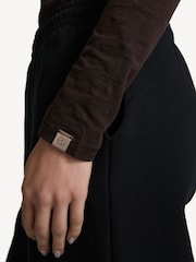 Rag & Bone Brown The Slub Long Sleeve T-Shirt - Image 6 of 6