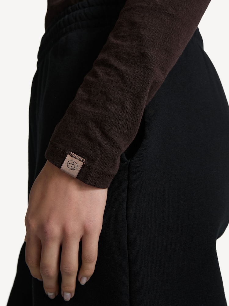 Rag & Bone Brown The Slub Long Sleeve T-Shirt - Image 6 of 6