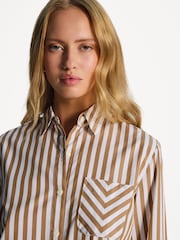 Rag & Bone Brown Maxine Button Down Shirt - Image 4 of 7