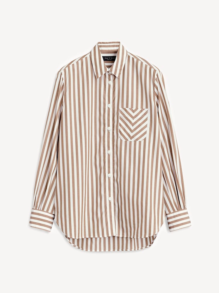 Rag & Bone Brown Maxine Button Down Shirt - Image 7 of 7