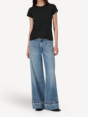 Rag & Bone Black The Slub T-Shirt - Image 1 of 5