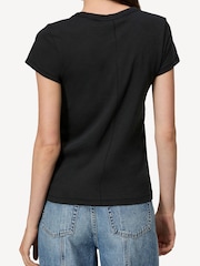 Rag & Bone Black The Slub T-Shirt - Image 2 of 5