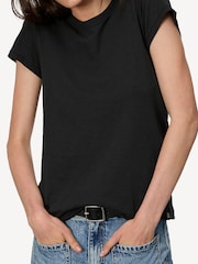 Rag & Bone Black The Slub T-Shirt - Image 4 of 5