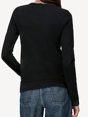Rag & Bone Black The Slub Long Sleeve T-Shirt - Image 3 of 5