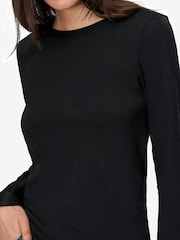 Rag & Bone Black The Slub Long Sleeve T-Shirt - Image 5 of 5