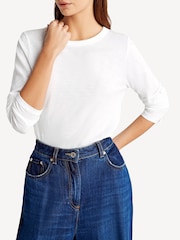 Rag & Bone White The Slub Long Sleeve T-Shirt - Image 5 of 7