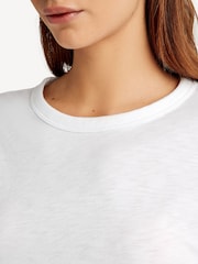 Rag & Bone White The Slub Long Sleeve T-Shirt - Image 7 of 7