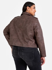 Lovedrobe Soft Pu Biker Black Jacket - Image 2 of 4