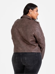 Lovedrobe Soft Pu Biker Black Jacket - Image 4 of 4