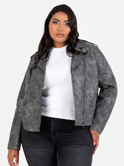 Lovedrobe Soft Pu Biker Black Jacket - Image 1 of 5