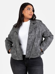Lovedrobe Soft Pu Biker Black Jacket - Image 3 of 5
