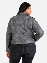 Lovedrobe Soft Pu Biker Black Jacket - Image 4 of 5