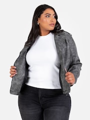 Lovedrobe Soft Pu Biker Black Jacket - Image 5 of 5