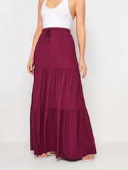 Long Tall Sally Pink Crinkle Tieder Skirt - Image 2 of 5