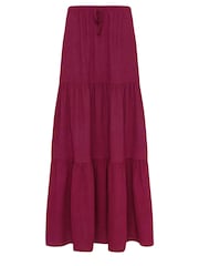 Long Tall Sally Pink Crinkle Tieder Skirt - Image 5 of 5