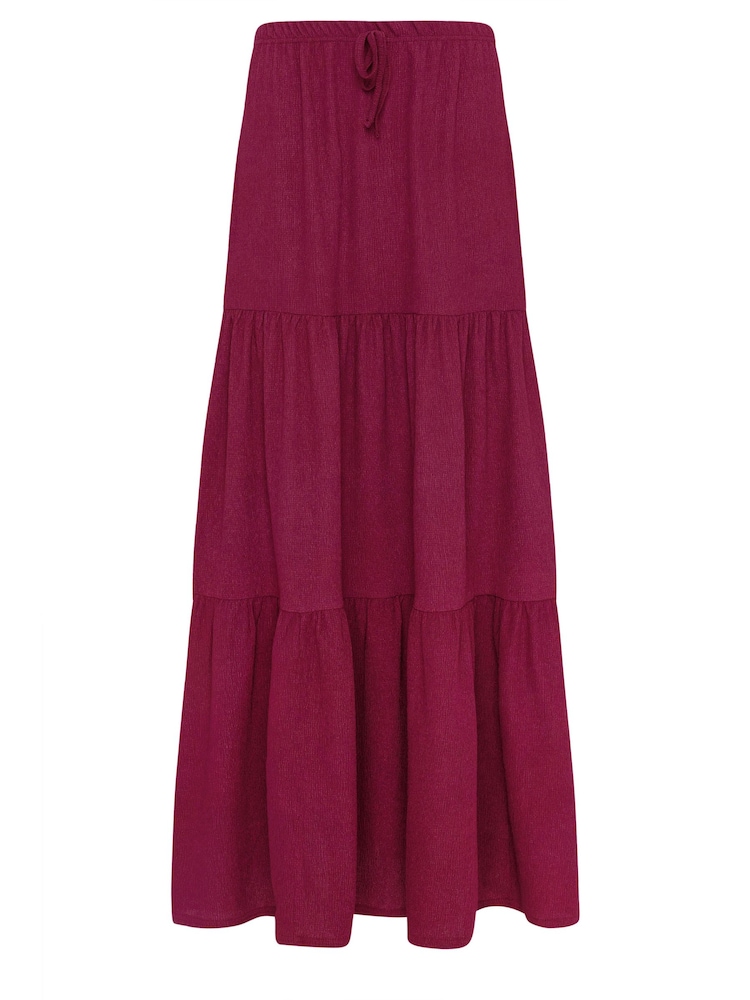 Long Tall Sally Pink Crinkle Tieder Skirt - Image 5 of 5