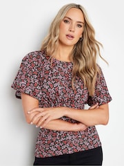 Long Tall Sally Red Flutter Sleeve Tea Top - Image 1 of 5