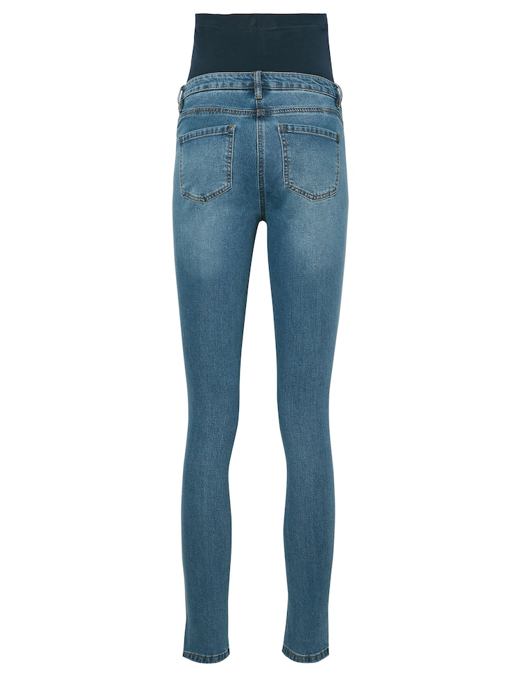 Long Tall Sally Blue AVA Skinny 34" Jeans - Image 6 of 6