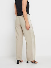 Long Tall Sally Natural Satin Side Stripe Trousers - Image 3 of 5