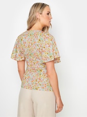 Long Tall Sally Natural Flutter Sleeve Tea Top - Image 3 of 5
