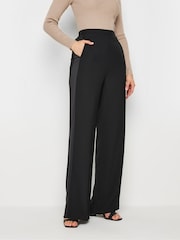Long Tall Sally Black Satin Side Stripe Trousers - Image 2 of 5