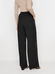 Long Tall Sally Black Satin Side Stripe Trousers - Image 3 of 5