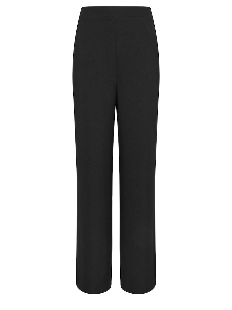 Long Tall Sally Black Satin Side Stripe Trousers - Image 5 of 5