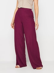 Long Tall Sally Pink Textured Trousers - Image 2 of 6