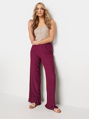 Long Tall Sally Pink Textured Trousers - Image 3 of 6