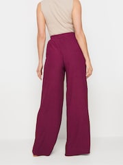 Long Tall Sally Pink Textured Trousers - Image 4 of 6