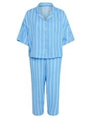 Yours Curve Double Cloth 100% Cotton Pyjamas Set - صورة 5 من 5