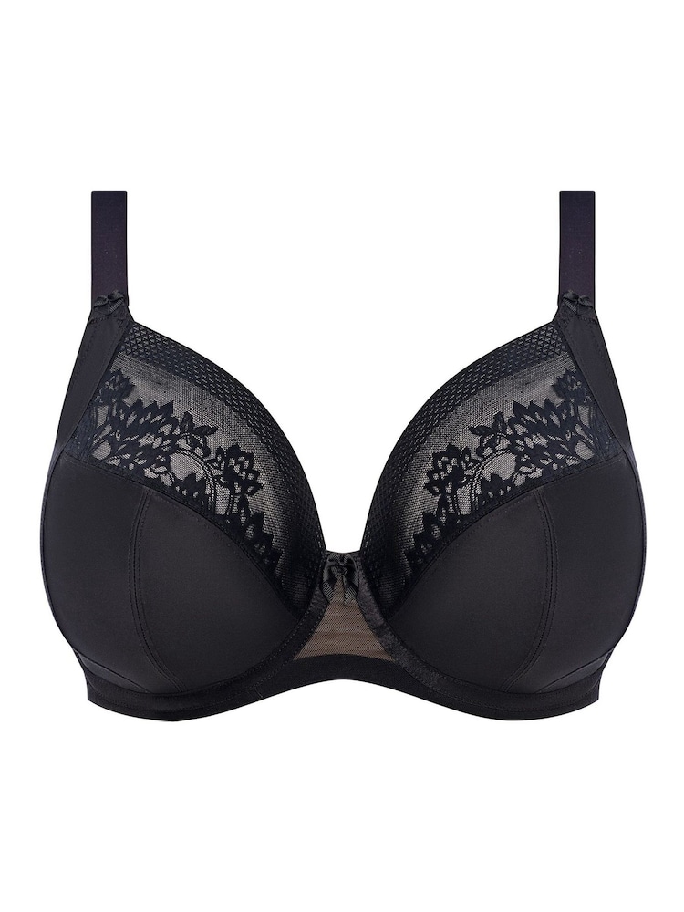 Elomi Black Nerina Underwire Plunge Stretch Bra - Image 6 of 6