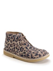 Natural - Start Rite Colorado Taupe Suede Lace-Up Desert Boots - Imagen 2 de 5