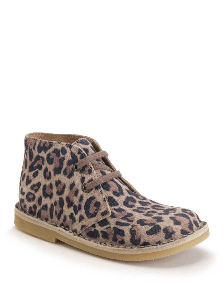 Natural - Start Rite Colorado Taupe Suede Lace-Up Desert Boots - Imagen 2 de 5