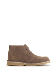 Tostado - Start Rite Colorado Taupe Suede Lace-Up Desert Boots - Imagen 2 de 6
