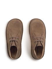 Tostado - Start Rite Colorado Taupe Suede Lace-Up Desert Boots - Imagen 4 de 6