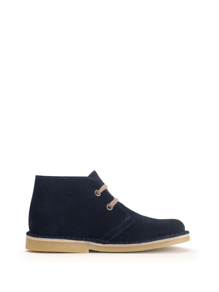Azul marino - Start Rite Colorado Taupe Suede Lace-Up Desert Boots - Imagen 2 de 6